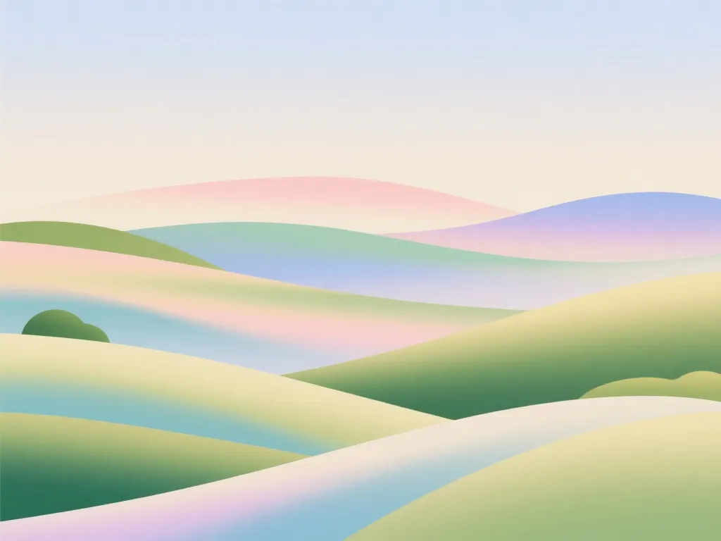 peaceful abstract landscape